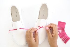 DIY Tassel Sneakers | damask love
