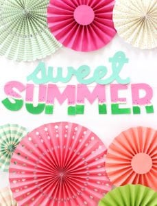 DIY Chipboard Letters for Summer | damask love
