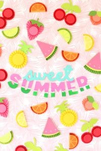 DIY Chipboard Letters for Summer | damask love
