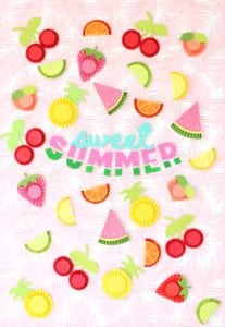 DIY Chipboard Letters for Summer | damask love
