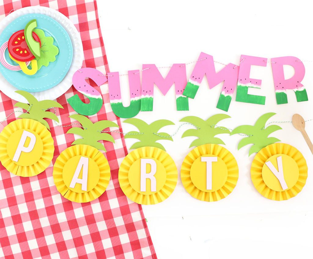DIY Chipboard Letters for Summer | damask love