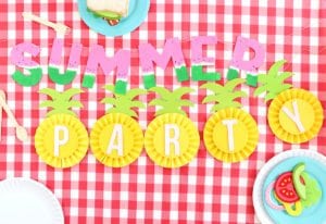 DIY Chipboard Letters for Summer | damask love