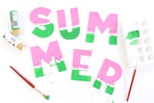 DIY Chipboard Letters for Summer | damask love