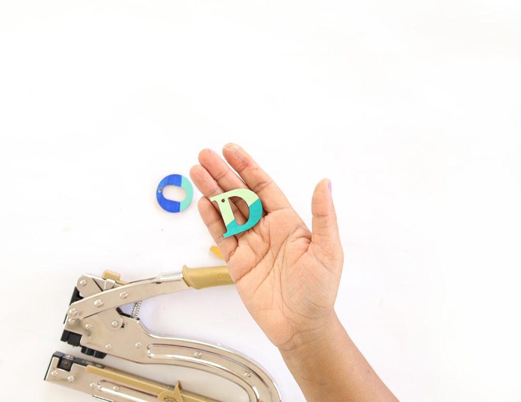 DIY Wood Monogram Keychains | damask love