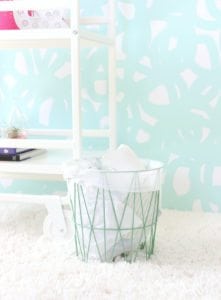 DIY Wastebasket Pendant Lamp | damask love