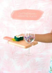 DIY Cutting Board Cocktail Plates | damask love