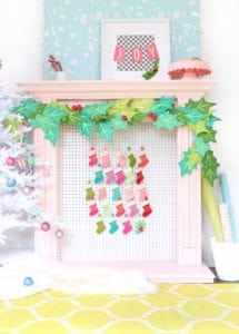 Pegboard Felt Stocking Advent Calendar with Cricut Maker | damask love
