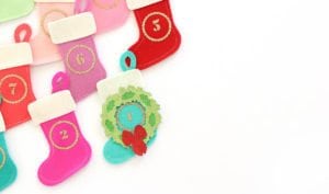 Pegboard Felt Stocking Advent Calendar with Cricut Maker | damask love