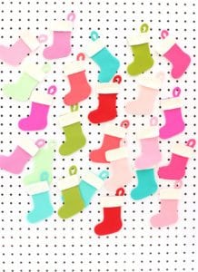 Pegboard Felt Stocking Advent Calendar with Cricut Maker | damask love