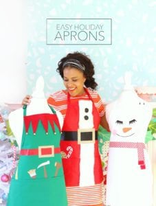 No-Sew Holiday Aprons | damask love
