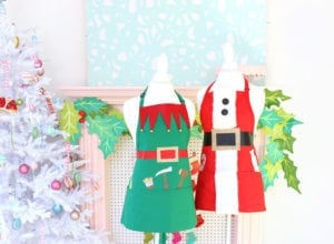 No-Sew Holiday Aprons | damask love