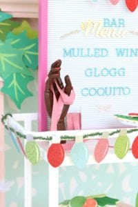 DIY Christmas Lights Paper Garland | damask love