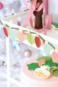 DIY Christmas Lights Paper Garland | damask love