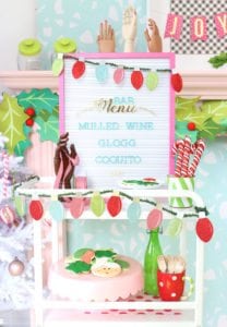 DIY Christmas Lights Paper Garland | damask love