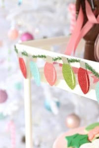 DIY Christmas Lights Paper Garland | damask love