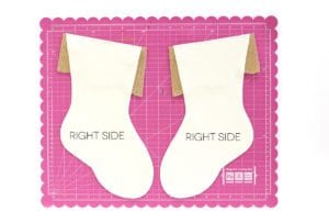 DIY Velvet and Glitter Stocking | damask love