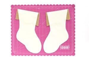 DIY Velvet and Glitter Stocking | damask love