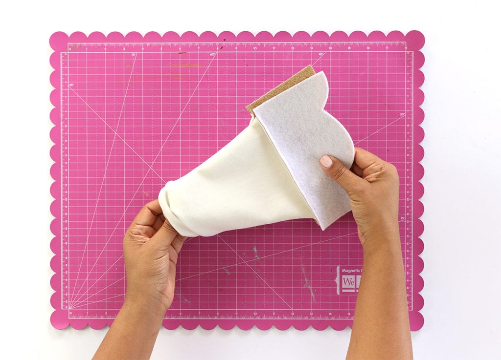 DIY Velvet and Glitter Stocking | damask love