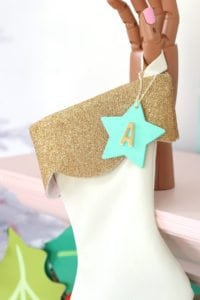 DIY Velvet and Glitter Stocking | damask love