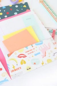 Learn how to make a pocket folder. Perfect for students, planners or anyone who wants to get organized!