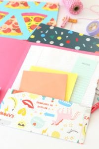 Learn how to make a pocket folder. Perfect for students, planners or anyone who wants to get organized!