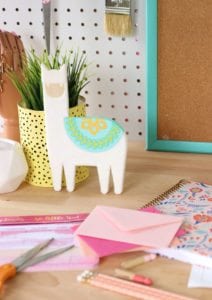 DIY Chipboard Llama Desk Buddy | damask love