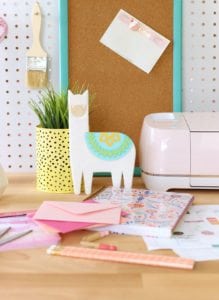 DIY Chipboard Llama Desk Buddy | damask love