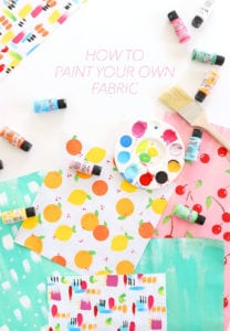 How to Paint your own Patterned Fabric | damask love
