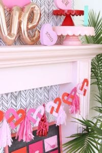Alphabet Punchboard Heart Banner | Damask Love