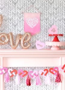 Alphabet Punchboard Heart Banner | Damask Love