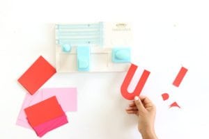 Alphabet Punchboard Heart Banner | Damask Love