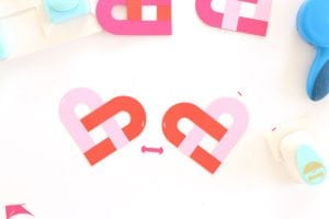 Alphabet Punchboard Heart Banner | Damask Love