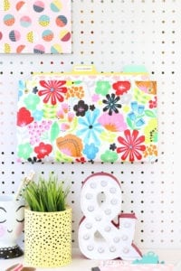 How to Make a Hanging Wall Folder | damask love