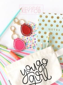 learn how to make a leather key fob using the Cricut Maker machine.