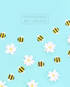 Ring in the spring with this easy to make paper bumble bee garland that uses paper and just a few other basic supplies!