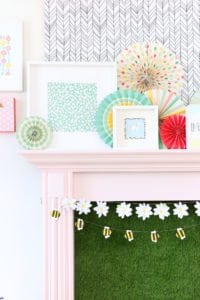 Ring in the spring with this easy to make paper bumble bee garland that uses paper and just a few other basic supplies!