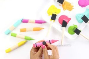 Use wooden dowels to create these adorable DIY Crayon Magnets for your office or anywhere in your home.
