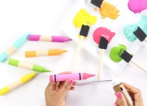 Use wooden dowels to create these adorable DIY Crayon Magnets for your office or anywhere in your home.