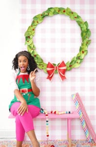 How to Make a Hula Hoop Wreath | damask lov