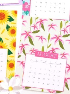 Free Printable Floral Calendar | damask love