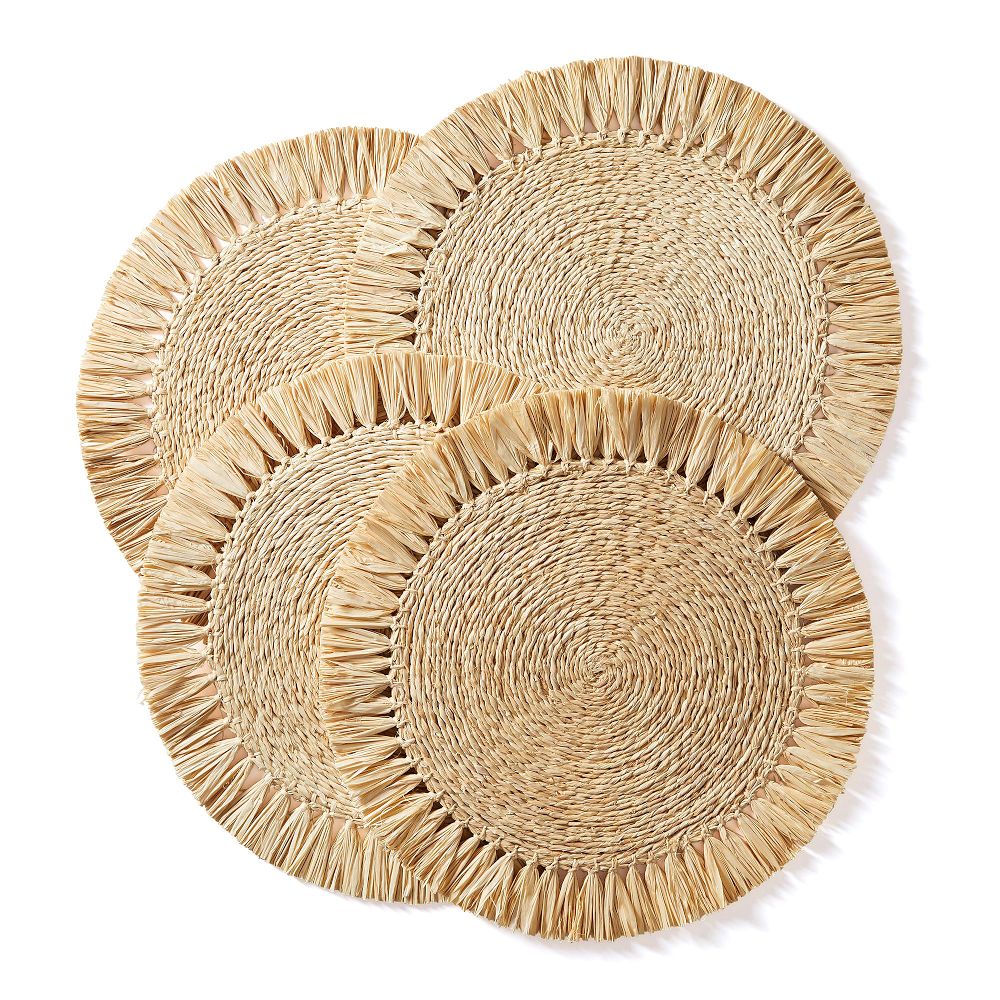 raffia chargers