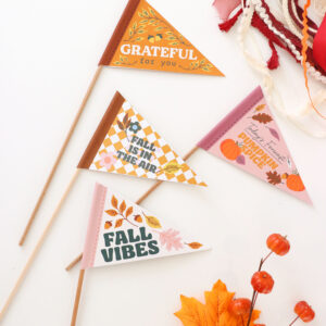 Hello Fall Flags | Printable Flags