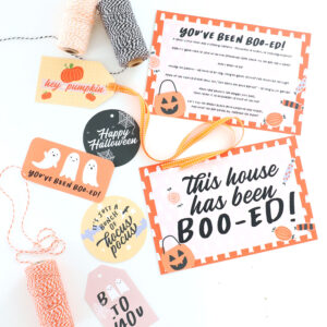 Halloween Boo Bag Printable Bundle