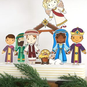 Paper Doll Nativity Costumes