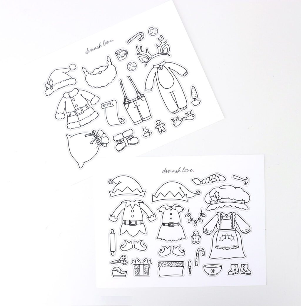 Paper Doll Christmas Costumes - Image 3