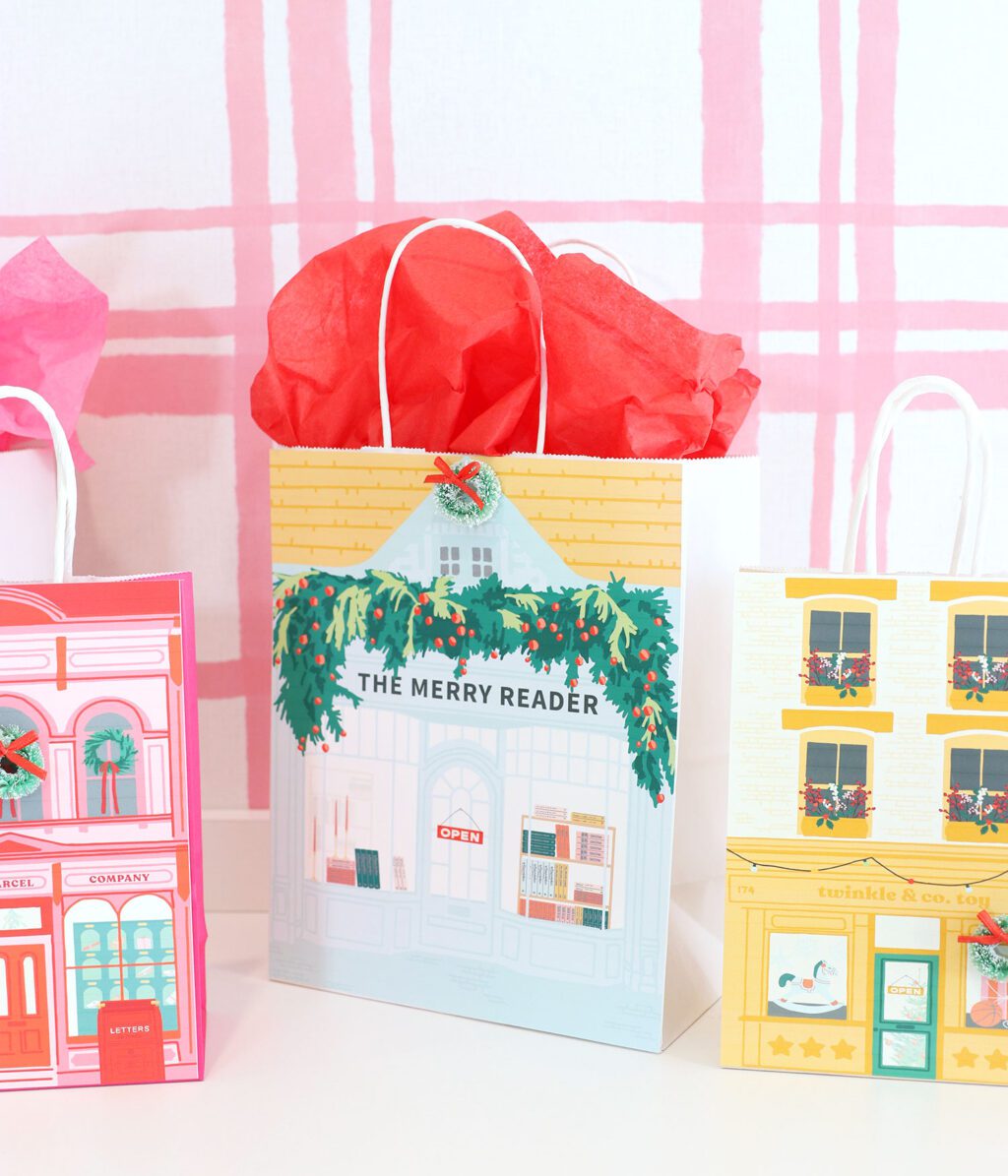 Holiday Shops Gift Bag Covers | Printable - Image 2